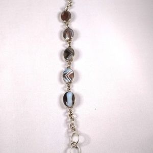 Botswana Agate Sterling Bracelet